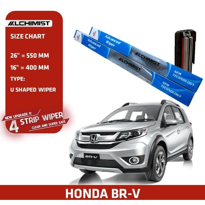 Gạt Mưa Xe Ô tô Honda Loại Silicon 4 Lưỡi Cao Cấp, Thiết Kế Thông Minh, Gạt Êm Và Sạch Hơn