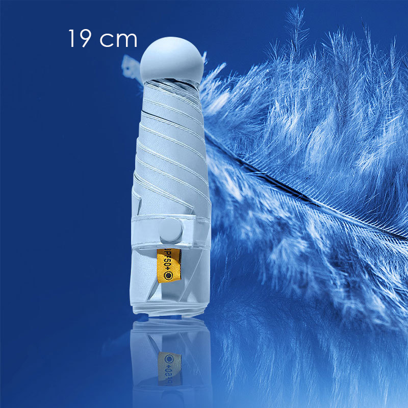 Ô Dù gấp gọn mini bỏ túi 19cm , dù che mưa , chống tia UV 8 nan ( nhiều màu )
