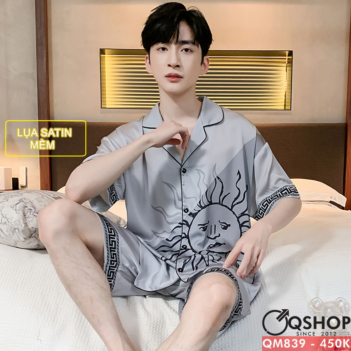 Bộ đồ pijama nam quần ngắn tay ngắn QSHOP QM839 - L
