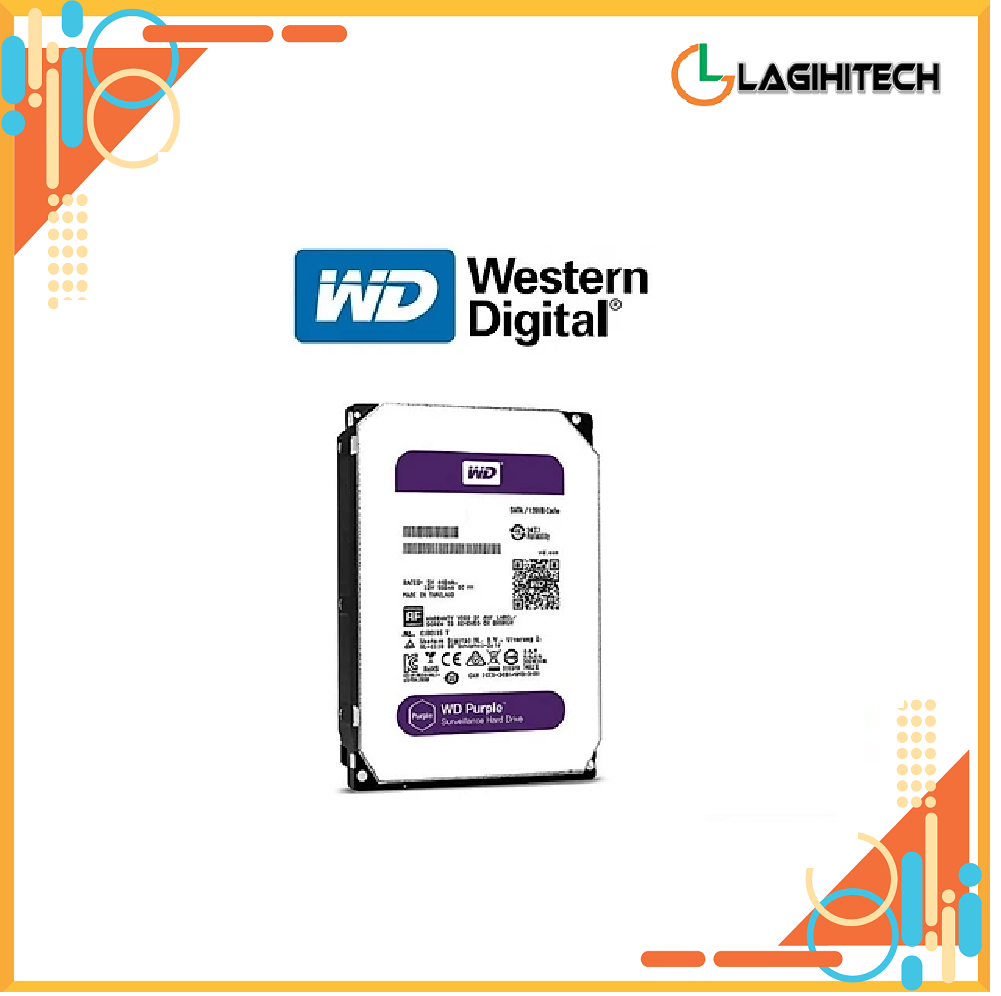 Ổ Cứng HDD WD Purple 12TB 3.5 inch Sata 3 - Hàng Nhập Khẩu