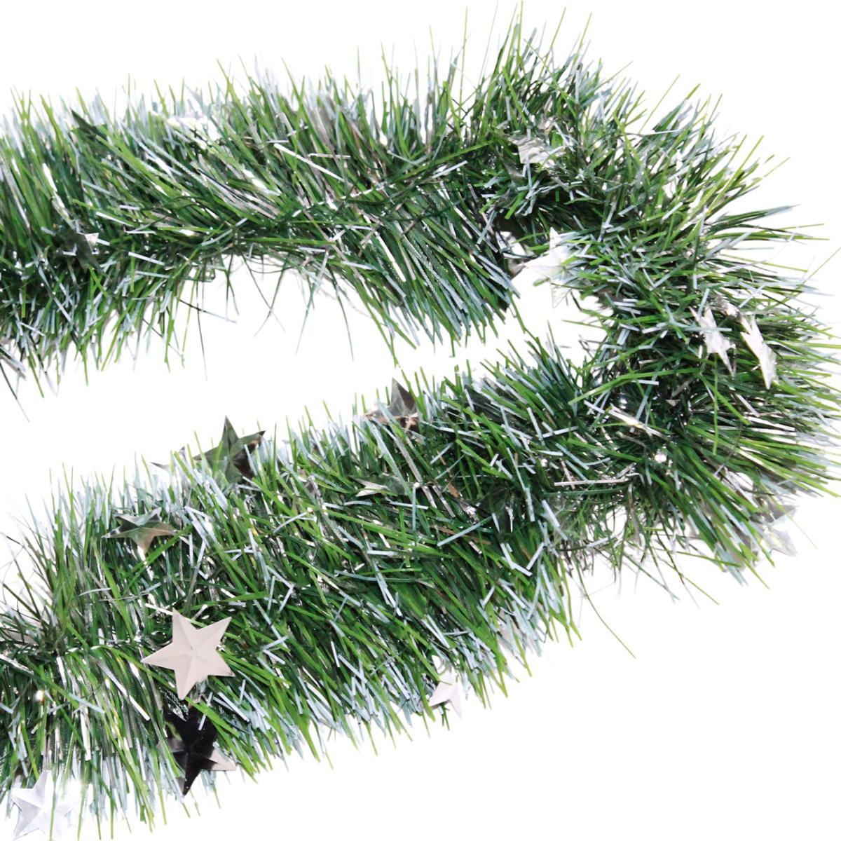 Dây Trang Trí Noel Ngôi Sao 180 cm - Chaang Chiia LP-SL-4S - Màu Bạc