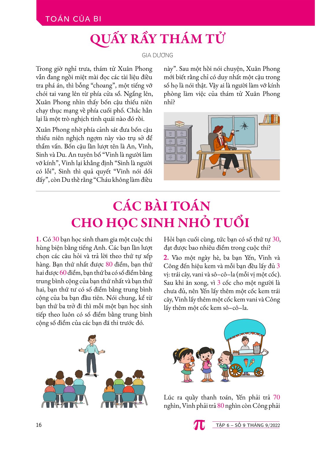 Tạp chí Pi- Hội Toán học Việt Nam số 9/ tháng 9 năm 2022