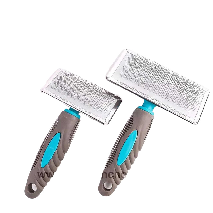 Lược chải lông Chó Mèo SLICKER BRUSH Cán nhựa dẻo chắc chắn 12cm Giúp Làm mượt lông, tơi lông thú cưng