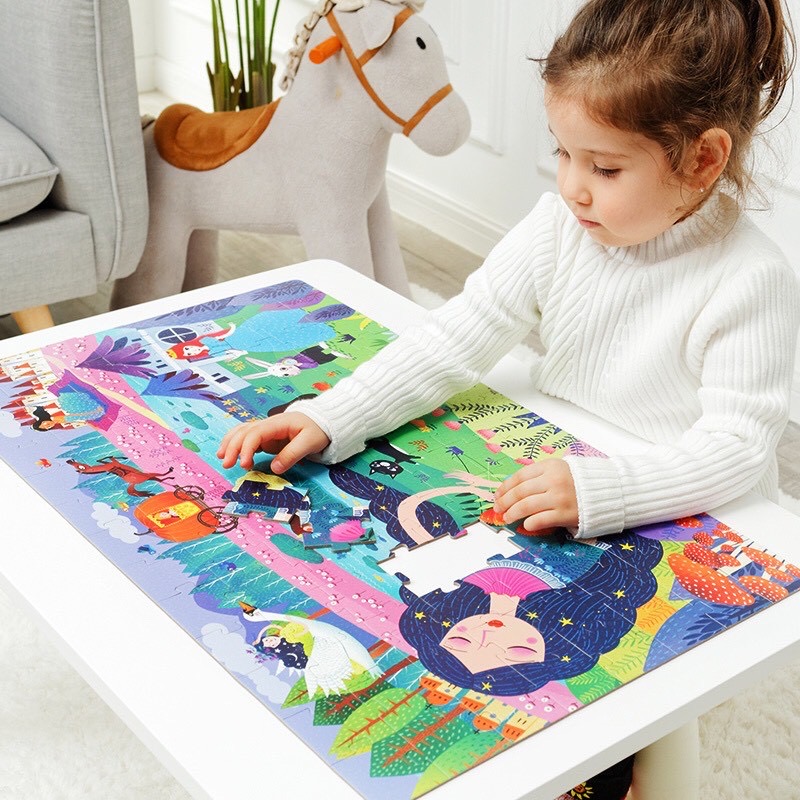 Đồ Chơi Xếp Hình Puzzle MIDEER Kiểu Valy 104 Mảnh Ghép Dành Cho Bé Từ 4 Tuổi - Chủ đề Sleeping Beauty