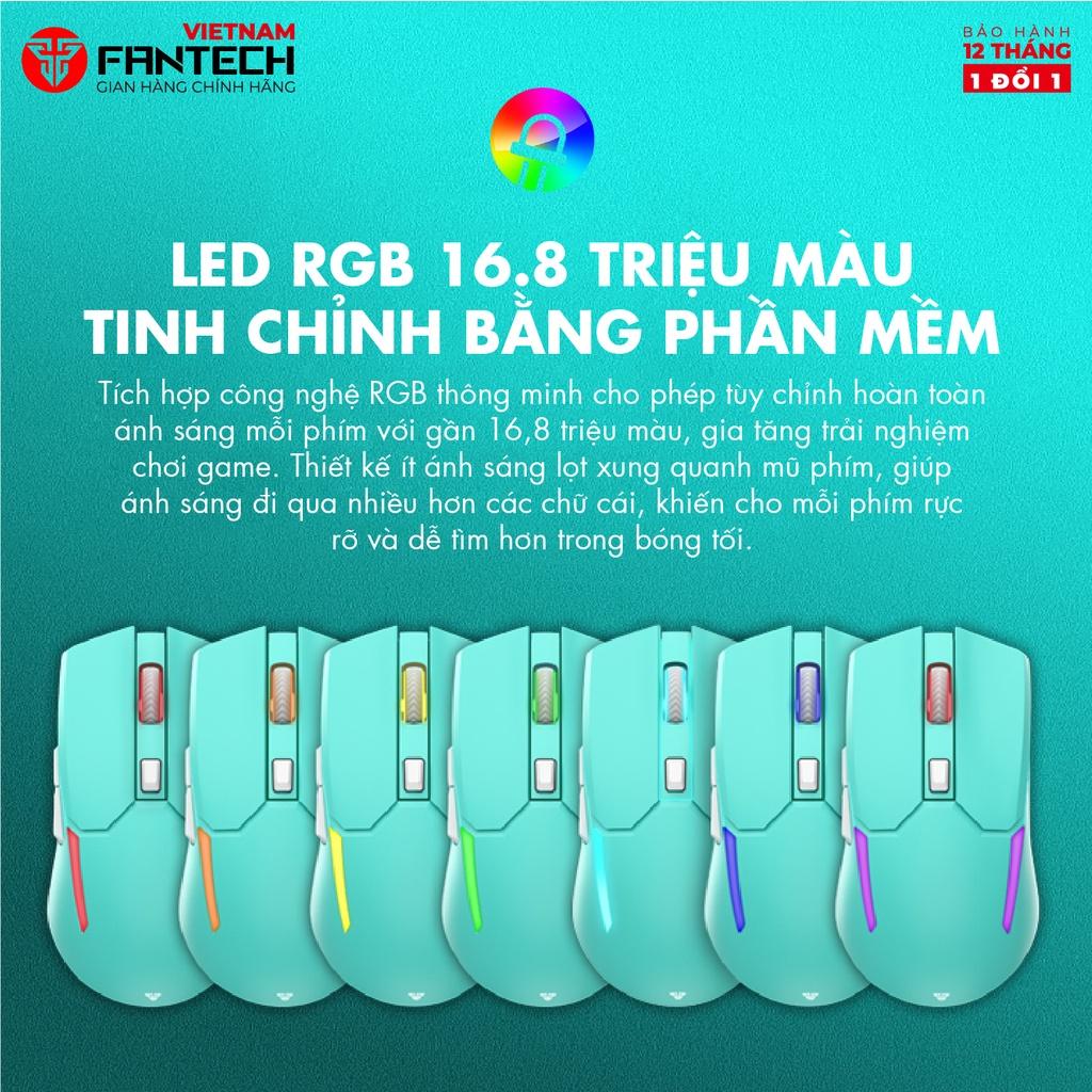 Chuột máy tính Gaming không dây FANTECH VENOM II WGC2 2400DPI LED RGB - Hàng Chính Hãng