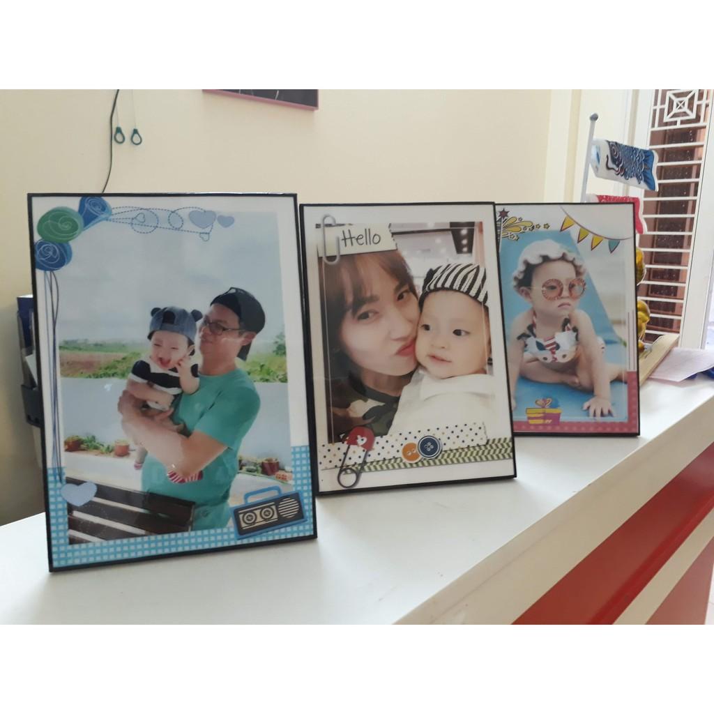 Bộ 3 tranh treo tường phòng khách “Biển xám hoàng hôn” | Tranh trang trí hiện đại W3463