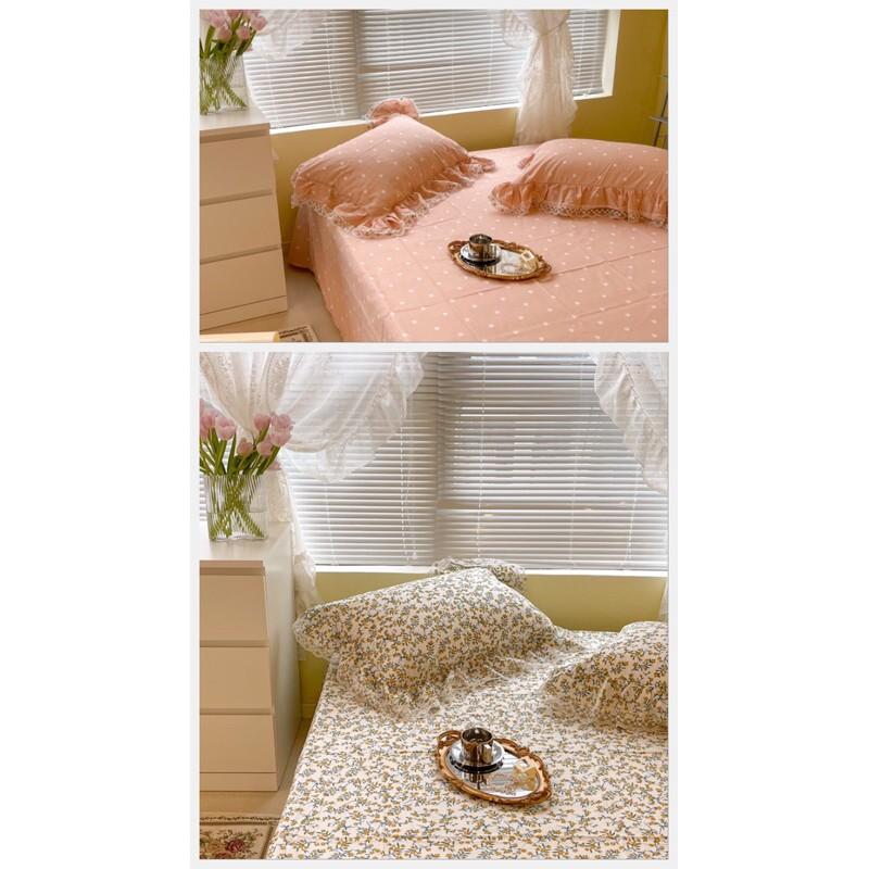 Bộ ga gối cotton 100% hàng nhập 3 món