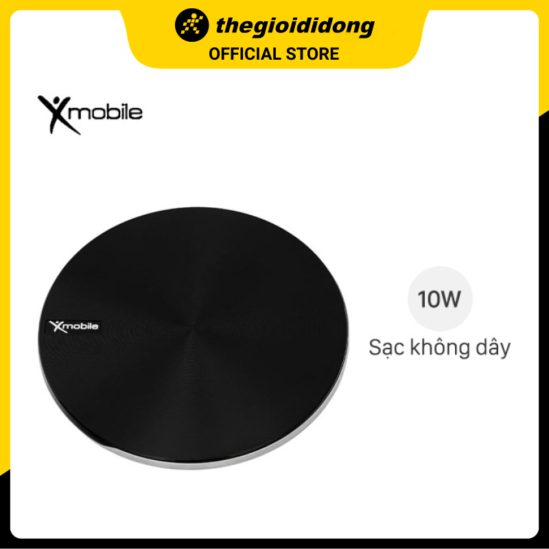 Đế sạc không dây Qi 10W Xmobile TS-C106W-B Đen - Hàng chính hãng