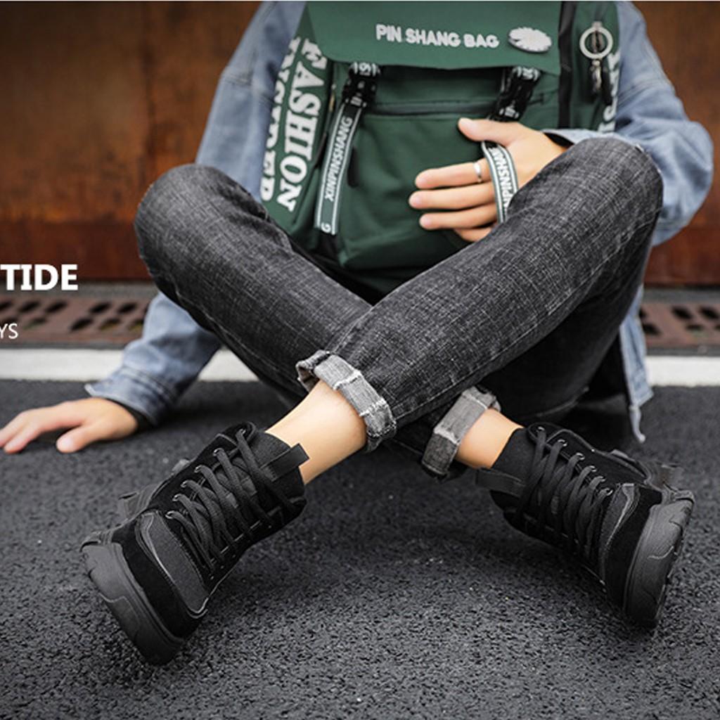 Giày Sneaker Nam TKTMS38 Giày Thể Thao Nam Kiểu Bốt  Thoáng Khí  Cực Kì Êm Chân Size