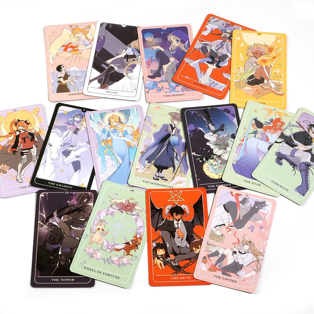 Bộ bài Anime Tarot 78 lá bài tặng đá thanh tẩy
