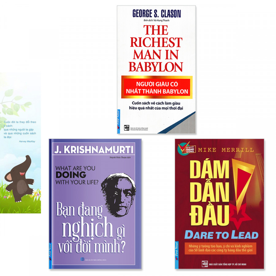 Combo 3 cuốn: Người Giàu Có Nhất Thành Babylon, Bạn Đang Nghịch Gì Với Đời Mình, Dám Dẫn Đầu