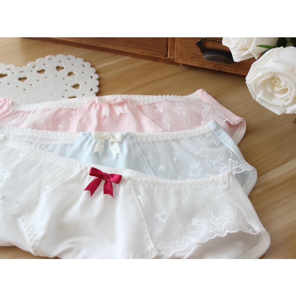 Quần Lót Nữ Cotton Phối Ren Hai Hông Xuất Đông Âu . Hàng Loại Đẹp.