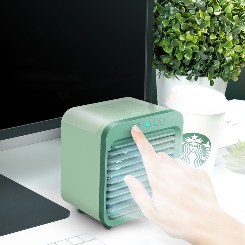 Quạt đá điều hòa phun sương Jatek SL-08 Quạt hơi nước mini để bàn làm mát 8-10 độ dùng pin sạc 8-10 tiếng
