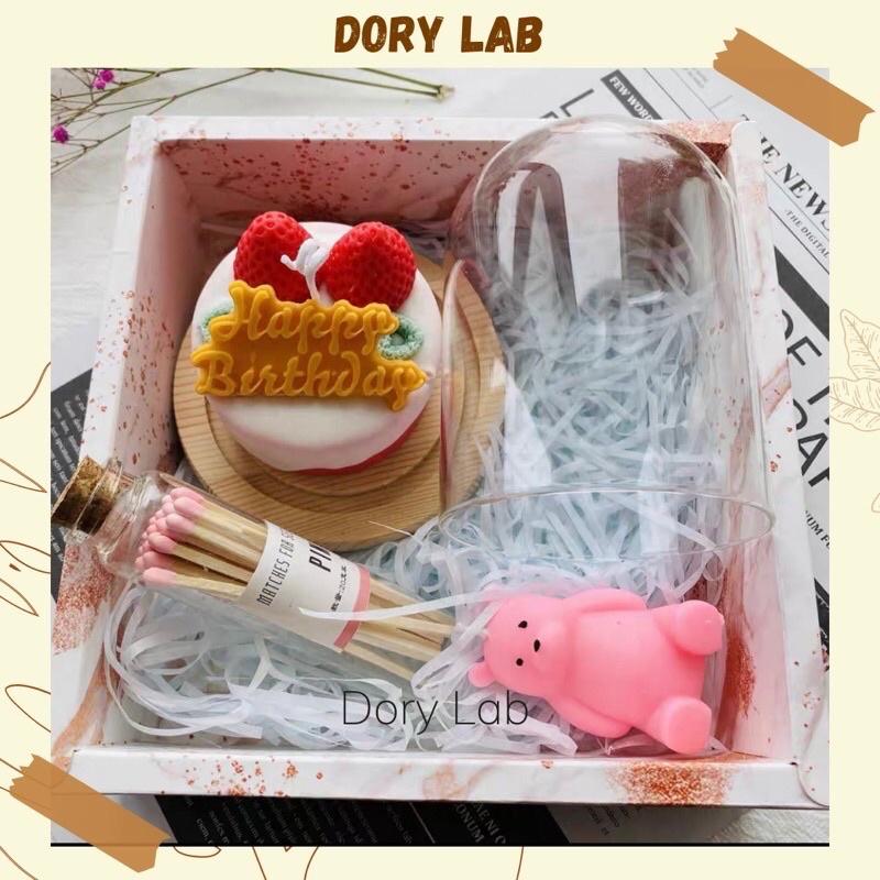 Nến Thơm Bánh Kem Dâu Tây Không Khói - Dory Lab