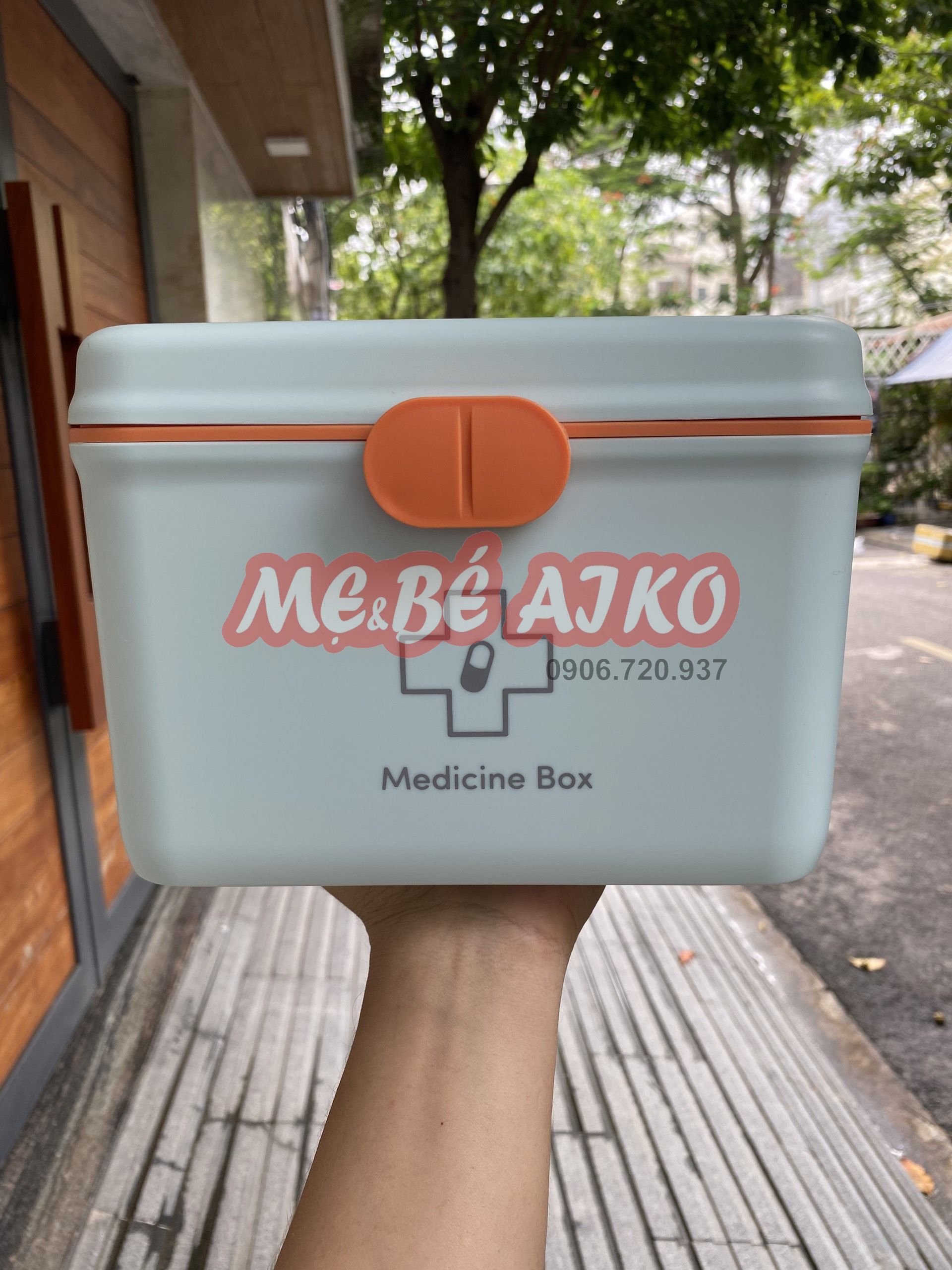Hộp Y Tế Mini, Hộp Đựng Thuốc Gia Đình 2 Tầng Có Quai Xách Tiện Lợi