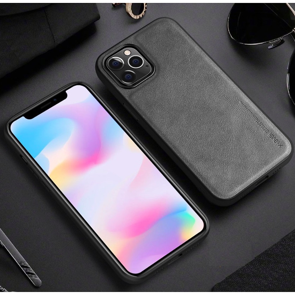 Ốp lưng X-level da dành cho iPhone 14 pro max/ 13 pro max/ 12 pro max/ 12 pro/ 12 viền đen dẻo - hàng chính hãng