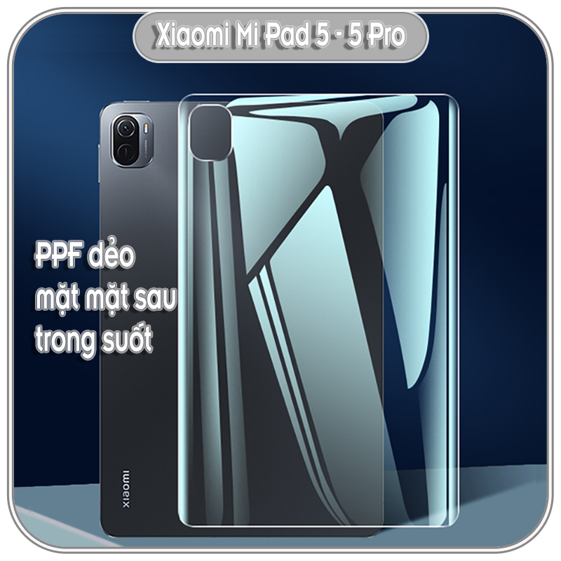 Miếng dán PPF trong suốt cho Xiaomi Pad 5 - 5 Pro chống trầy màn hình, trước / sau