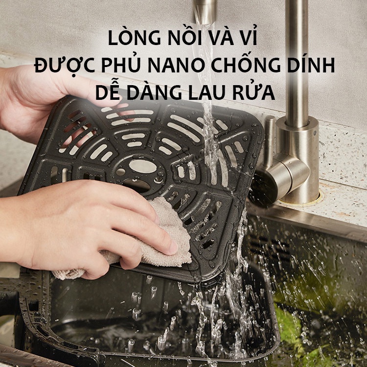 NỒI CHIÊN KHÔNG DẦU NINESHIELD 8 LÍT/9 LÍT/10 LÍT /10.5 LÍT/12 LÍT - HÀNG NHẬP KHẨU