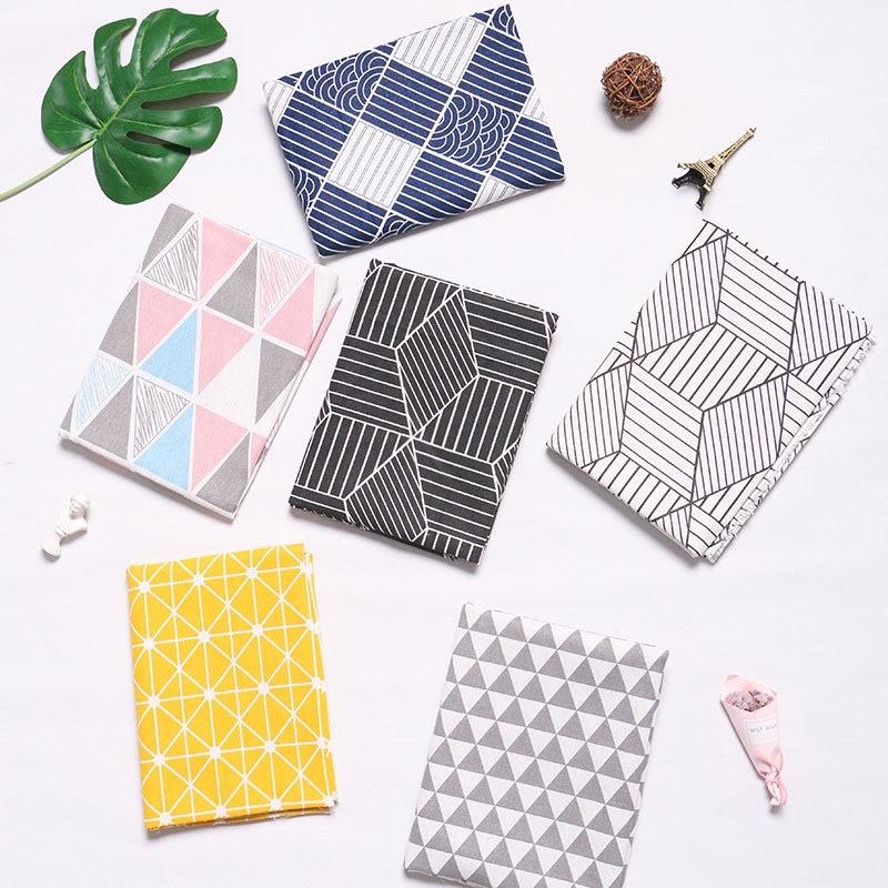 Vải Canvas Vải Bố Làm Túi Vải, Khăn Trải Bàn, Decor Không Gian Nhà, May Rèm Cửa Sổ Họa Tiết Hình Học