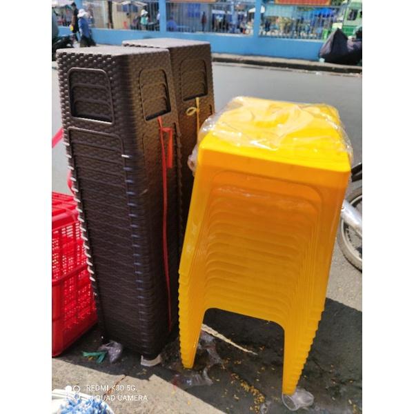 Ghế lùn đan mây cao cấp