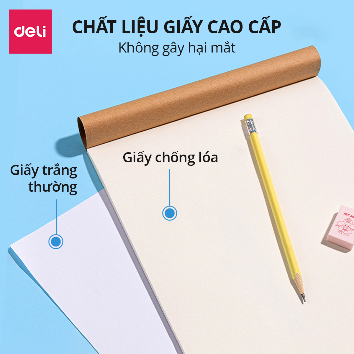 Vở Vẽ Học Sinh Tập Tô Màu Cho Bé A4 Deli - Sổ Tô Màu Sổ Vẽ học sinh Giấy Dày Mịn Hạn Chế Lem Màu Chất Liệu An Toàn