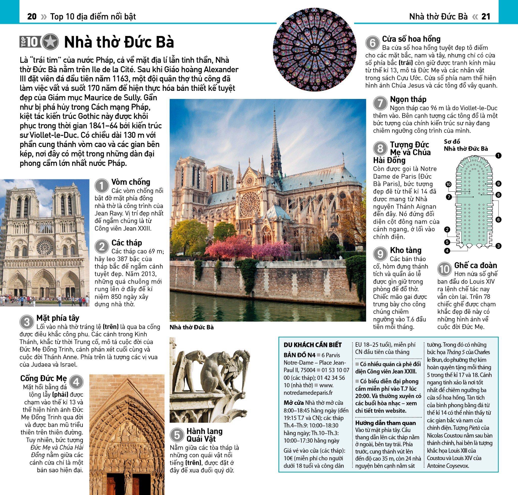 Sách Cẩm Nang Du Lịch - Top 10 Paris