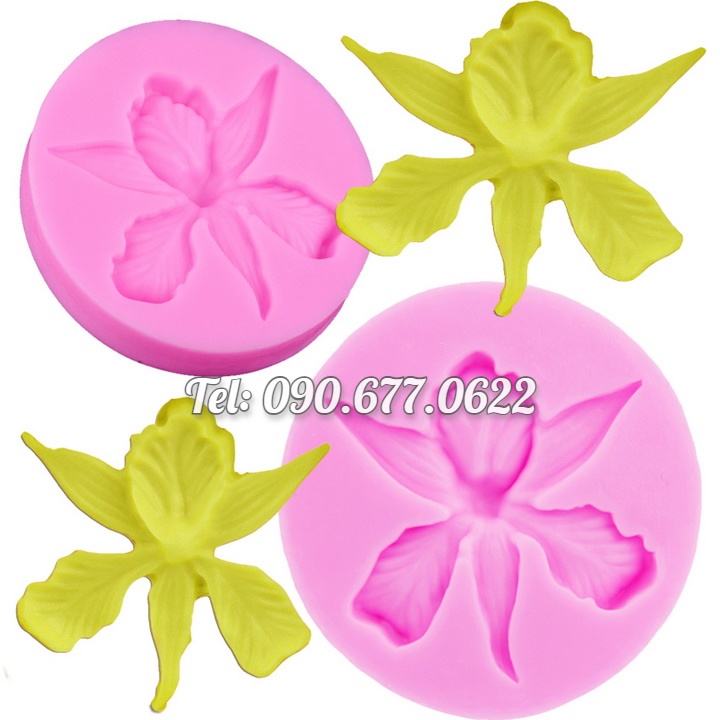 Khuôn rau câu silicone hoa lan vũ nữ cánh dài – Mã số 1645