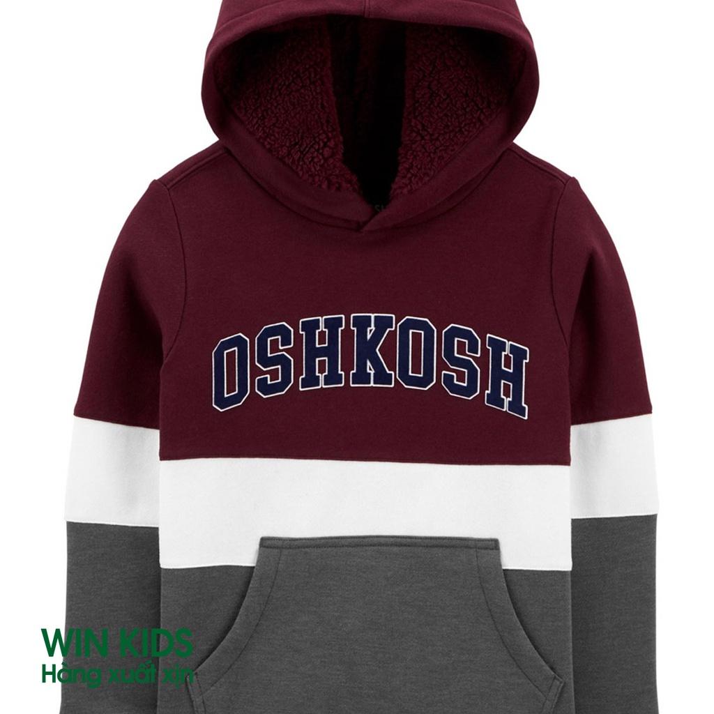 AK005-Áo nỉ hoodie bé trai hãng Oshkosh, áo khoác cho bé dư xịn