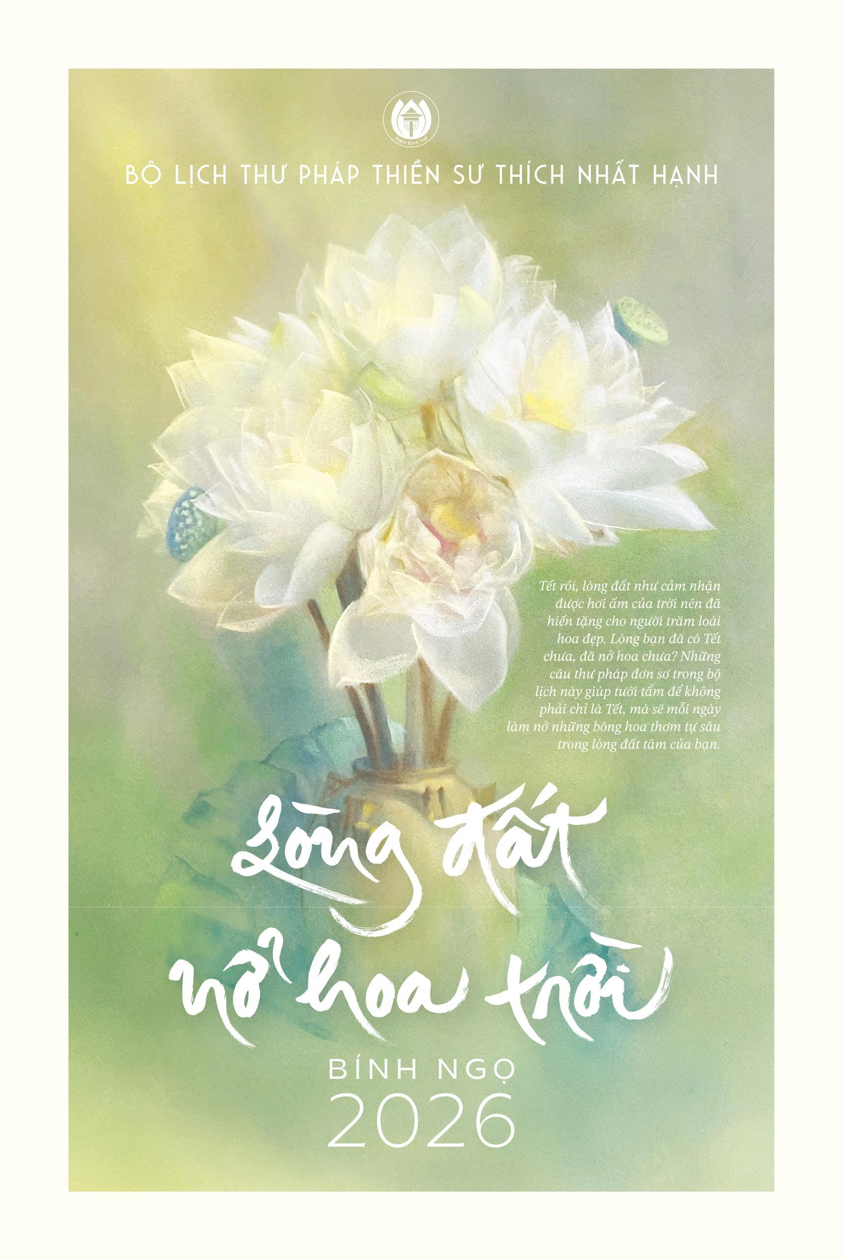LỊCH ĐỂ BÀN “LÒNG ĐẤT NỞ HOA TRỜI” – Thiền Sư Thích Nhất Hạnh – Thái Hà Books