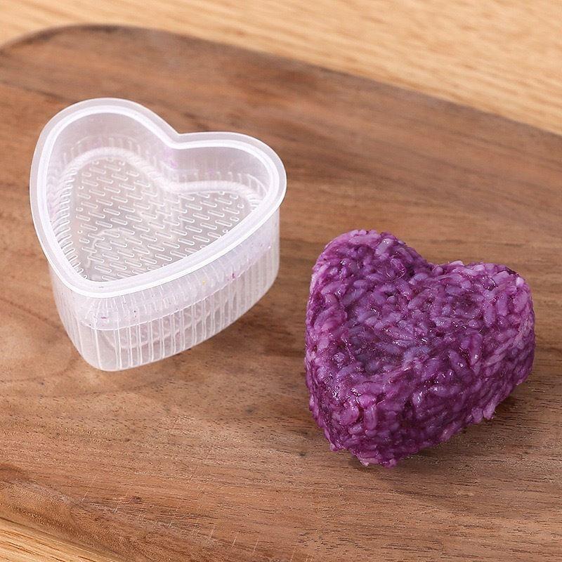 Combo 7 Khuôn Cơm Nắm Bento KÈM THÌA Nhiều Hình Xinh Xắn – Khuôn Cơm Nhựa Trong Suốt An Toàn Sức Khỏe