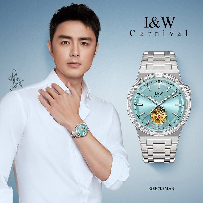 Đồng hồ nam chính hãng IW Carnival IW761G-1 ,kính sapphire,chống xước,chống nước 50m,Bh 24 tháng,máy cơ (automatic)