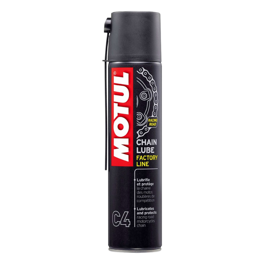 Combo Bình Nhớt Motul 7100 4T 10W50 (1L) Và Chai Xịt Bôi Trơn Sên Motul C4 (400ml)