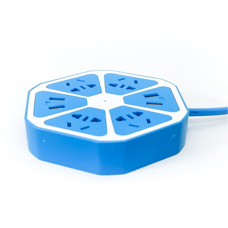 Ổ cắm điện đa năng Panda hình trái cam kèm 2 cổng USB
