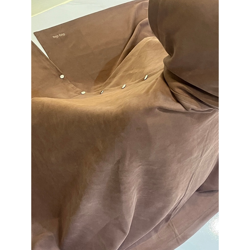 Nonbook - Áo choàng thiền chất liệu nỉ dày dặn màu nâu