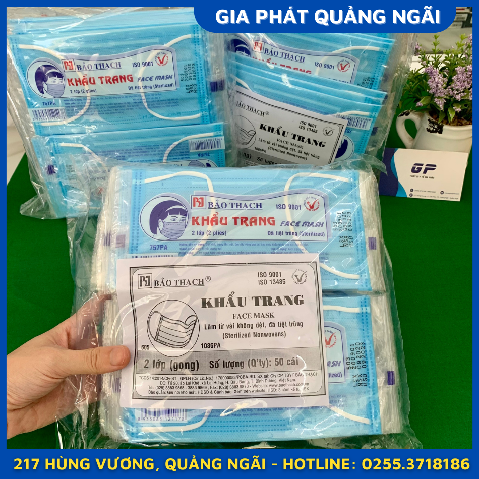 KHẨU TRANG TIỆT TRÙNG 2 LỚP
