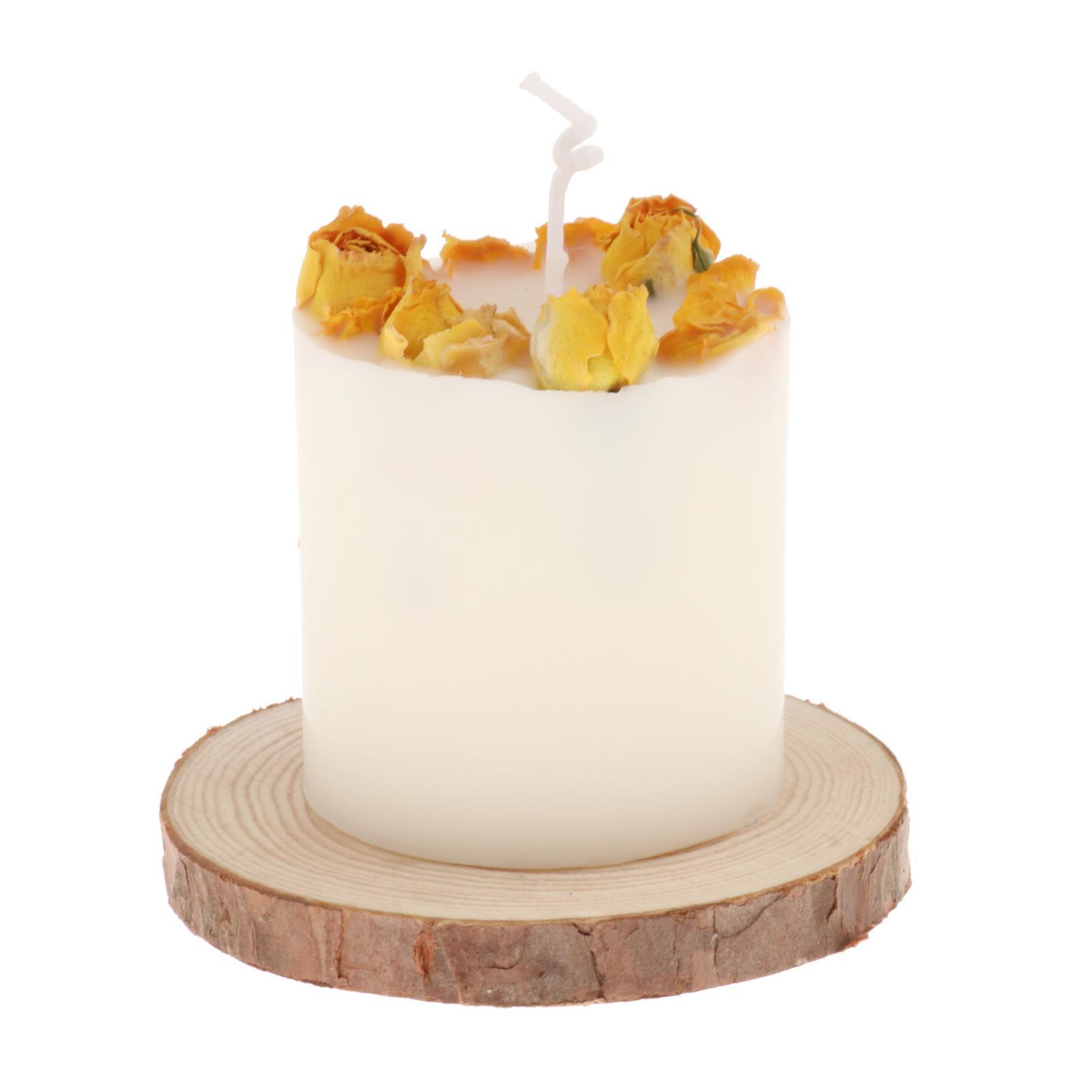 2Pcs Scented Candle Long Burning Tealight Aromatic Candles with Wood Base