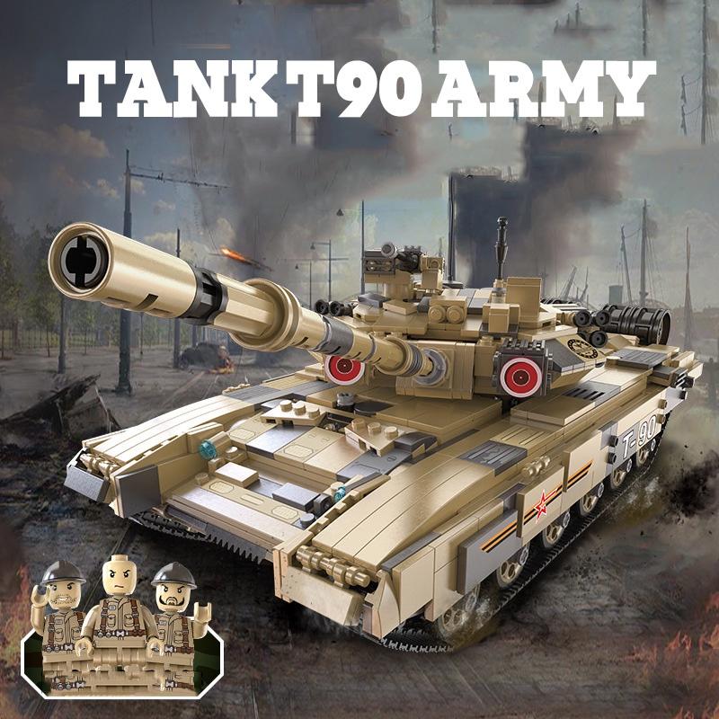 Đồ Chơi Lắp Ráp kiểu LEGO Mô Hình Tank T90 Army điều khiển từ xa C61003 với 1722 mảnh ghép