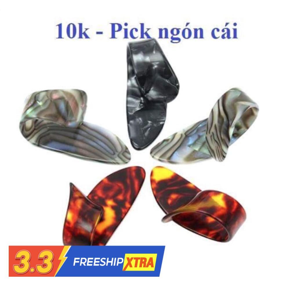 PICK GÃY / PICK NGÓN CÁI - thumbpick / HỘP ĐỰNG PICK - PHỤ KIỆN GUITAR