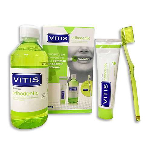 Bộ sản  phẩm chăm sóc răng miệng dành cho răng chỉnh nha - Vitis Orthodontic Mixed Pack