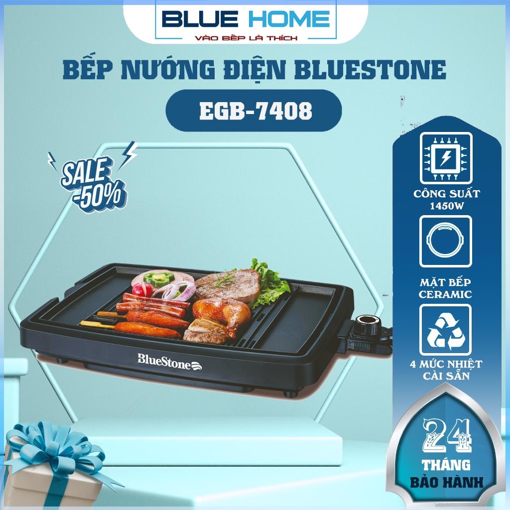 Bếp Nướng Điện BlueStone EGB-7408, 1450w - Mặt bếp Ceramic chống dính, Hàng Chính Hãng