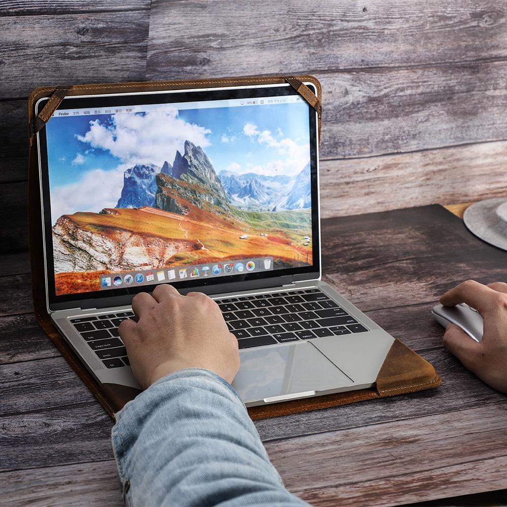 HIRAM MacBook air 13 Case Macbook Pro 15.4 Leather Sleeve Case Túi đựng máy tính xách tay cho Pro 13 15 inch