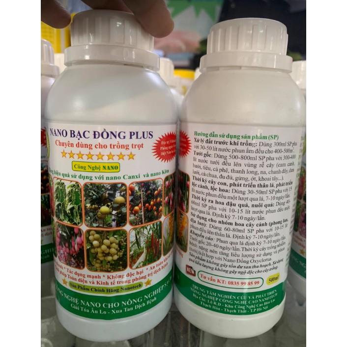 NANO BẠC ĐỒNG PLUS 500ML