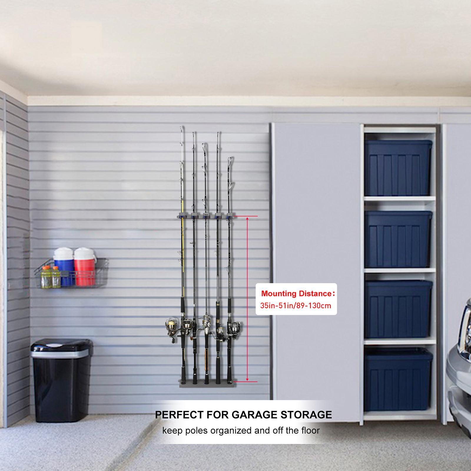 Fishing Rod Holder Bracket Stand Storage Tools Organizer Fishing Pole Rack