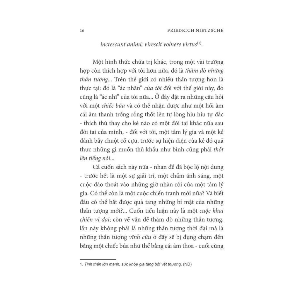 Sách - Buổi hoàng hôn của những thần tượng (Friedrich Nietzsche) - Nhã Nam Official