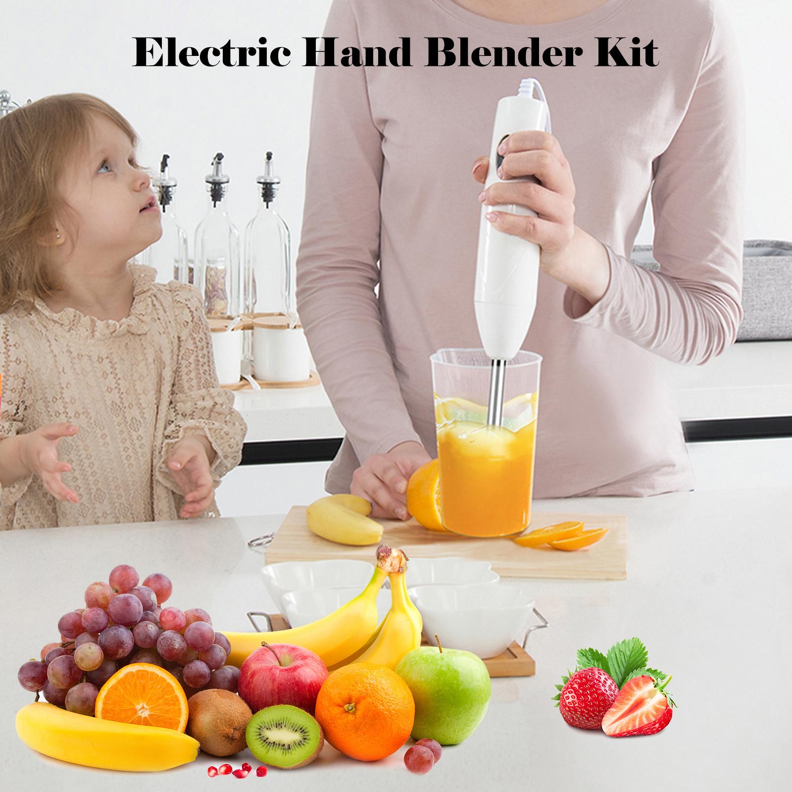 Hand Blender 5-in-1 Stick Blender with Mixing Beaker Meat and Vegetable Grinder Egg Beater Food Smoothies Chopper