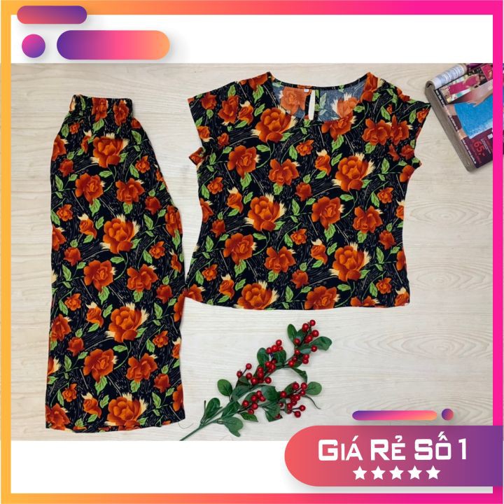 Bộ Lanh trung niên - Bộ Quần Áo Vải Lanh Cho Các Cô Các Mẹ Mặc Ở Nhà Chất Đẹp - Vạn Xuân shop