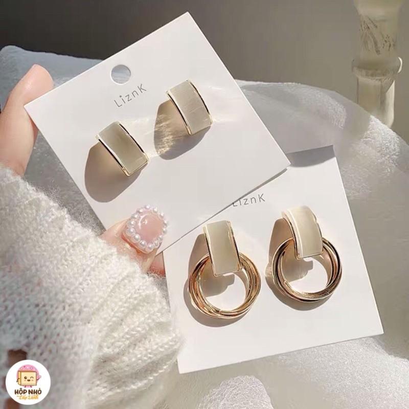 Bông tai nữ đá bạc s925