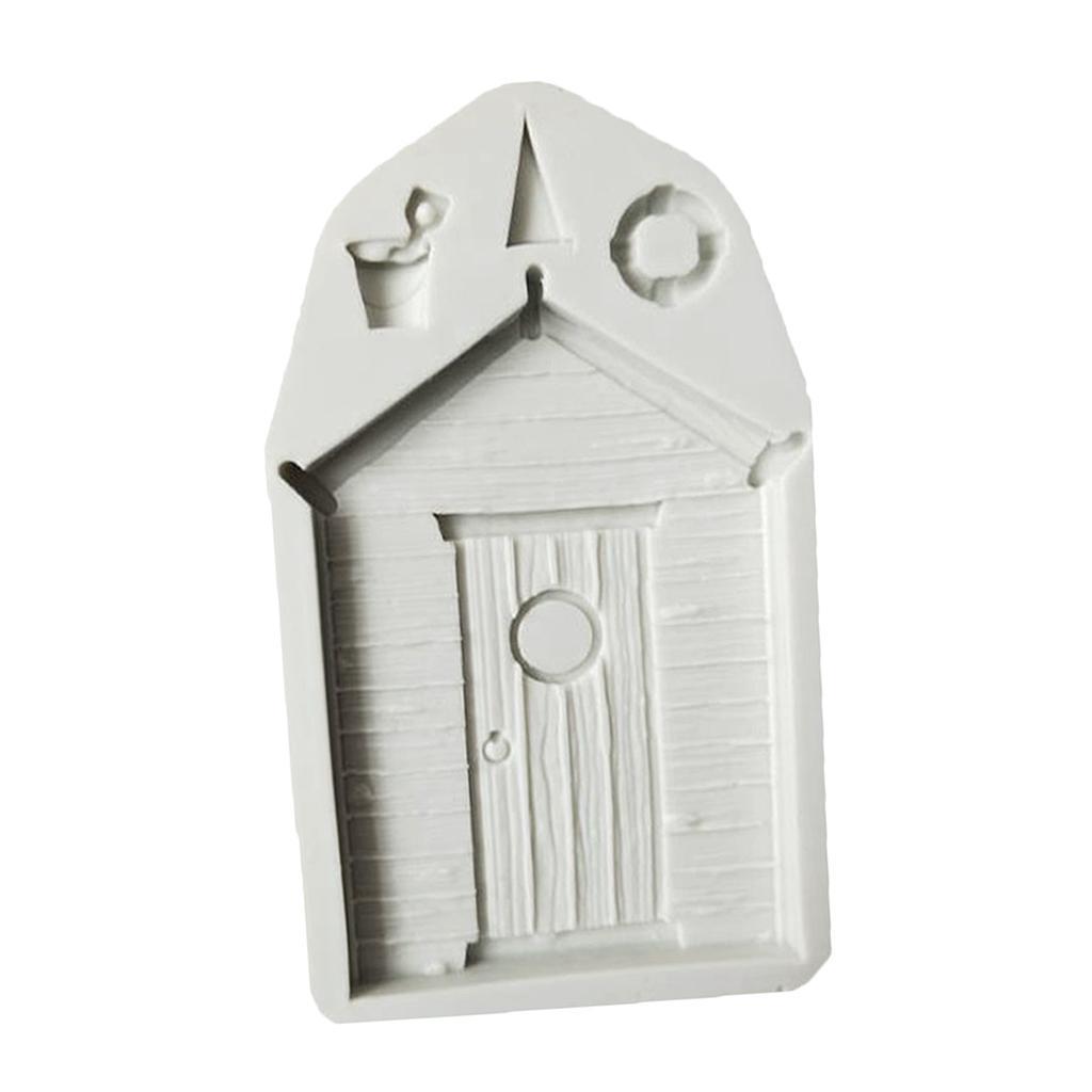 3D Wooden House Silicone Fondant Mould Cake Decorating Chocolate Baking Mold