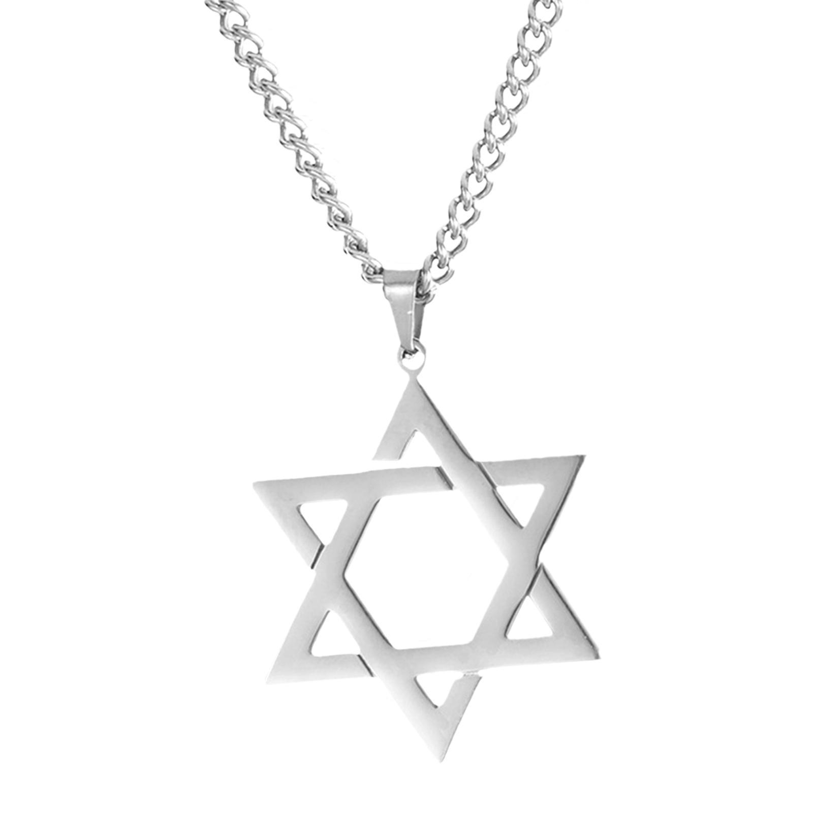 Star of  Necklace Unisex Fashion 23inch Punk for Men Women Couples