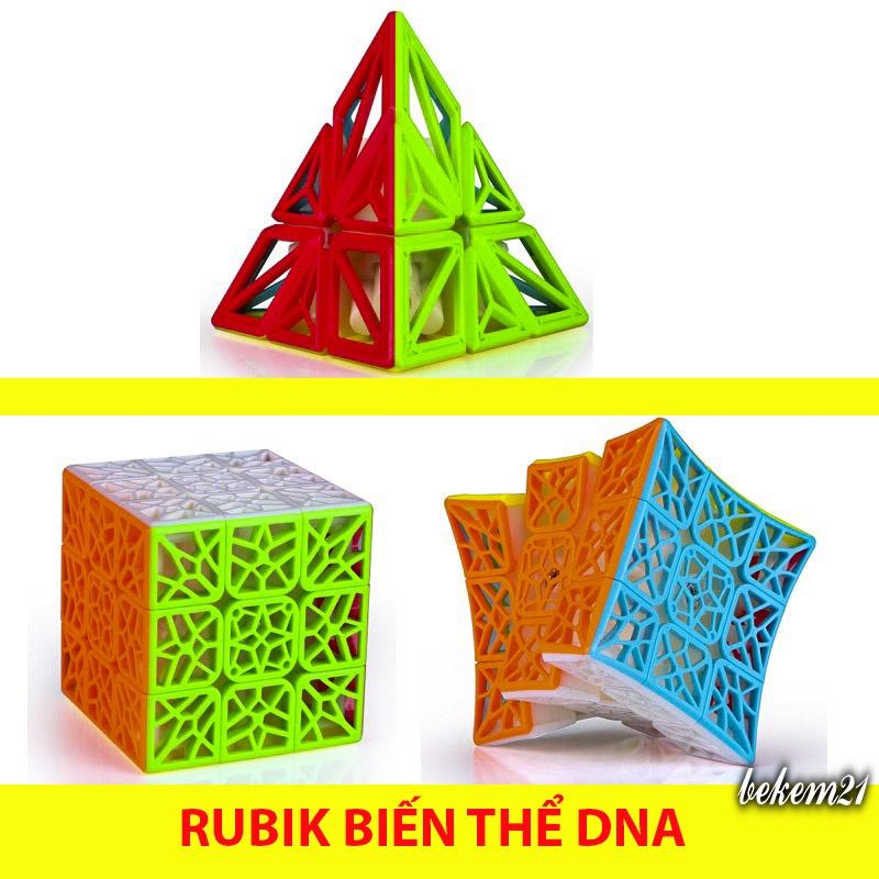 (SIÊU BIẾN THỂ) Rubik biến thể DNA RỖNG cong và phẳng 3x3x3 NEW 2021
